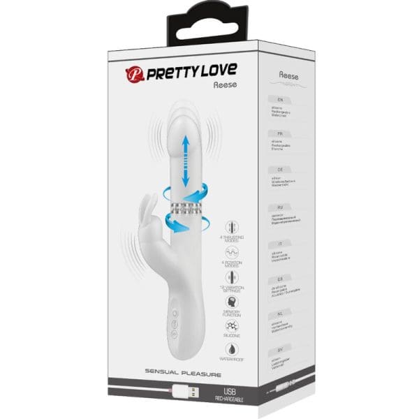 PRETTY LOVE - REESE VIBRATOR WITH SILVER ROTATION 9